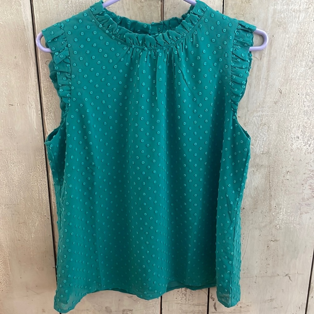 J Crew clip dot top